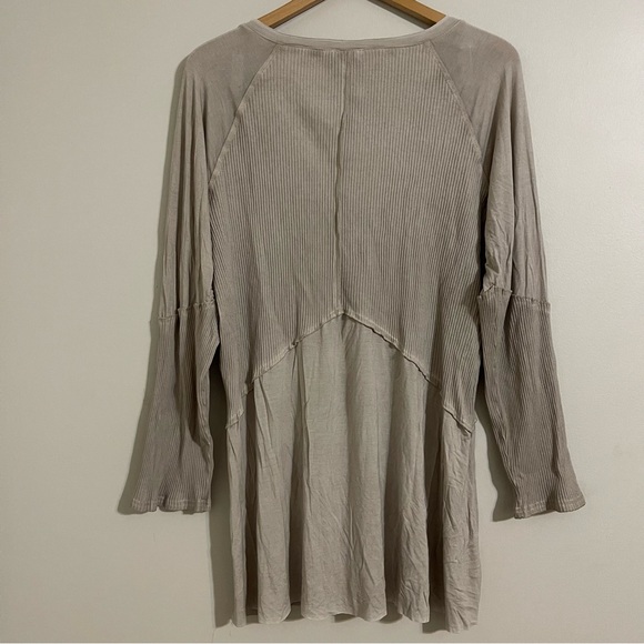 Pol Green Moss Ribbed Long Sleeve Top Tunic xl - Picture 3 of 11